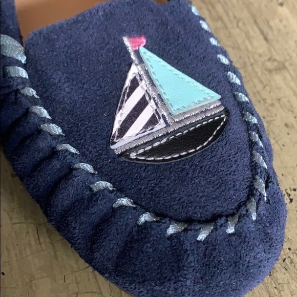 TALBOTS Indigo Blue Everson Novelty Mocassins - Picture 5 of 12